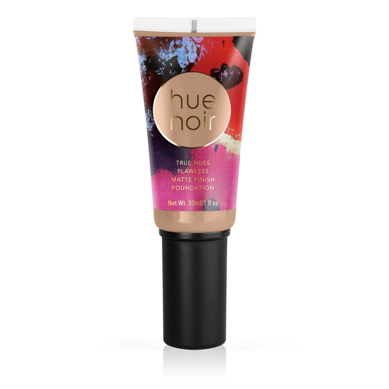 Makeup foundation in tube with pump light skin tone shade with warm olive undertone