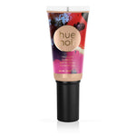 Makeup foundation in tube with pump light skin tone shade with warm golden undertone