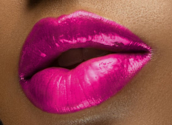 neon pink lips