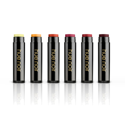 Perfect Moisture Tinted Lip Balm Set Set of 6 on a white background Hue Noir